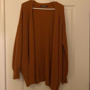 Brown cardigan